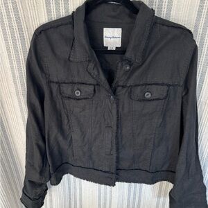 Tommy Bahama Black Linen Jacket